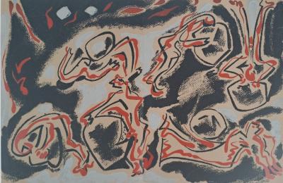 André Masson - Composition V - Lithographie originale 2