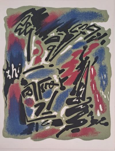 André Masson - Le visage - Lithographie originale 2