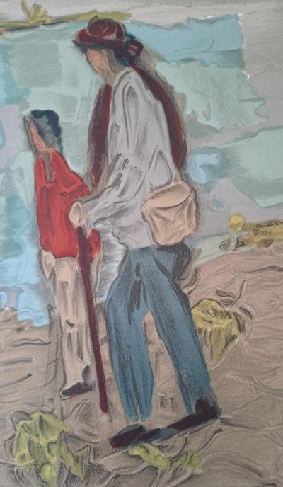 Toussaint d’Orcino - Rêveries au bord du Rhône - Lithographie originale 2