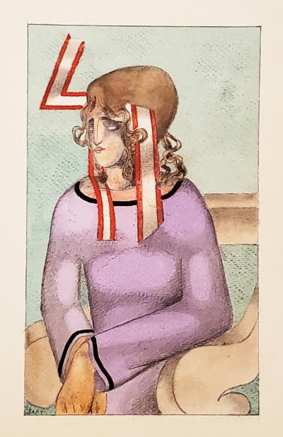 Joseph Csaky - Young girl - Signed drawing, circa 1922 2