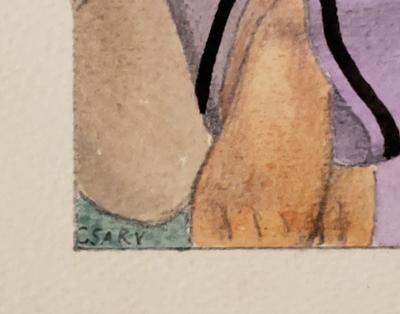 Joseph Csaky - Young girl - Signed drawing, circa 1922 2