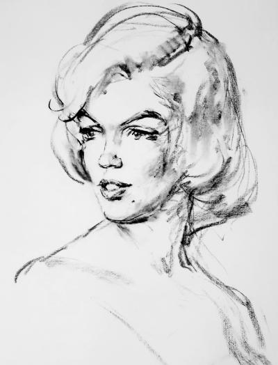 Alejo Vidal Quadras - Marilyn Monroe - lithographie signée, 1960
