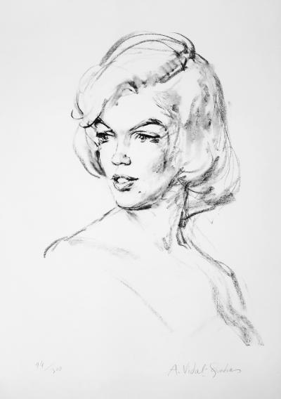 Alejo Vidal Quadras - Marilyn Monroe - lithographie signée, 1960 2