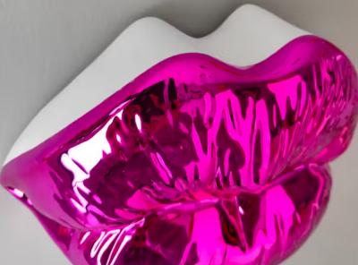 Sagrasse - Kiss Fushia - Résine et poudre de marbre 2