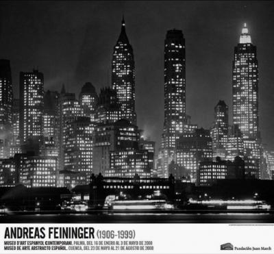 Andreas Feininger (d’après) - Downtown Manhattan at Night - Affiche offset 2