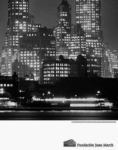 Andreas Feininger (d’après) - Downtown Manhattan at Night - Affiche offset 2