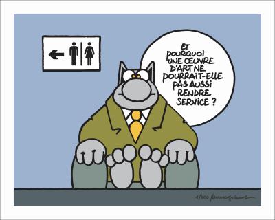 Philippe GELUCK, Les toilettes sont à gauche, 2025, Sérigraphie 2