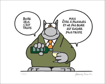 Philippe GELUCK, Buvons un coup, 2024, Sérigraphie 2