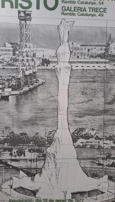 Christo - Galeria Joan Prats, Galeria Trece - Affiche lithographique 1977 2