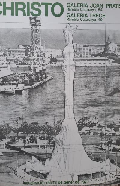 Christo - Galeria Joan Prats, Galeria Trece - Affiche lithographique 1977 2