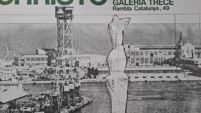 Christo - Galeria Joan Prats, Galeria Trece - Affiche lithographique 1977 2