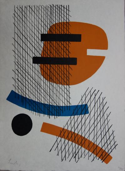 Berto LARDERA : Fleur de Fer - Lithographie originale Signée 2