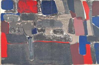 Paul Guiramand - Composition 1 - Lithographie originale 2