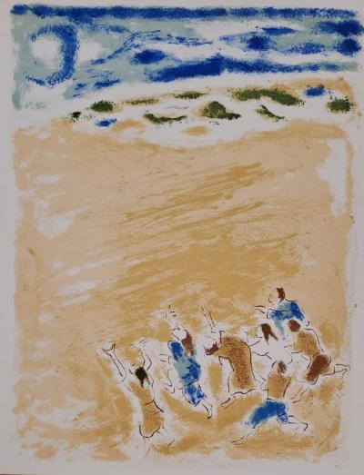 Jules Cavailles - Danse sur la plage - Lithographie originale 2