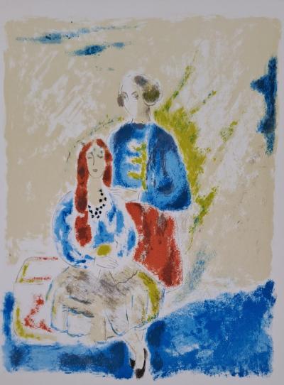 Jules Cavailles - Les amants - Lithographie originale 2