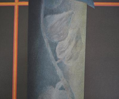 Pierre GARCIA-FONS : Femme de profil à la rose - Lithographie originale signée et dédicacée 2