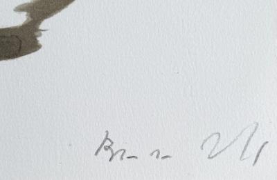 Bram Van Velde - Abstraction grise, 1977 - Lithographie originale signée numérotée crayon 2