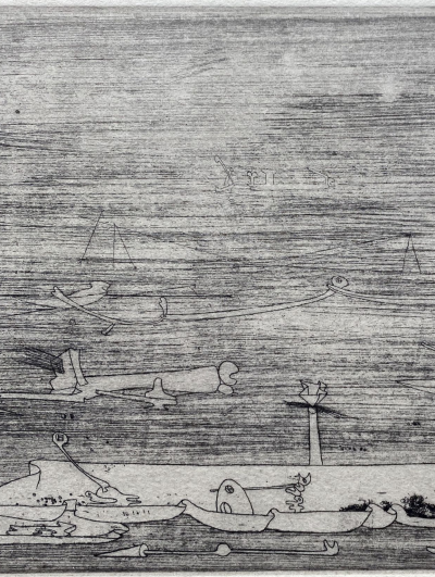 Yves TANGUY - Composition, 1937 - Gravure originale WITTROCK 5 2