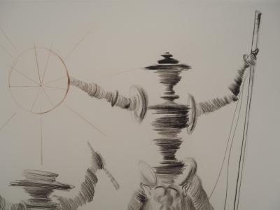 Salvador Dali : Don Quichotte et Sancho Panza - Gravure originale signée 2