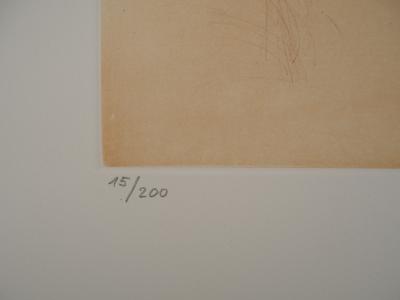 Salvador Dali : Don Quichotte et Sancho Panza - Gravure originale signée 2
