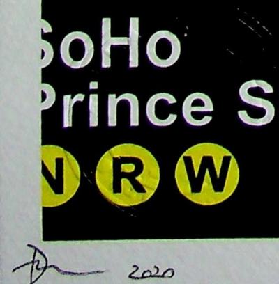 Death NYC - Supreme grenade in the NY subway- Sérigraphie originale signée 2