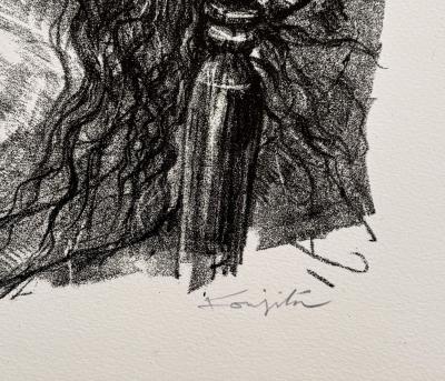 Léonard FOUJITA - Le rêve, c.1947 - Lithographie originale signée crayon et numérotée 2