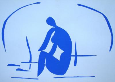 Henri MATISSE (d’après) - Baigneuse dans les roseaux, 1958 - Lithographie en couleurs 2