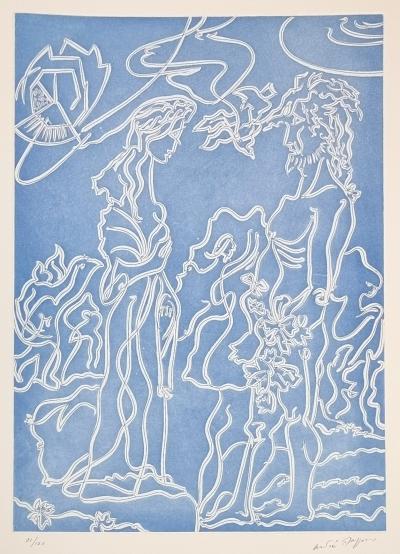 André Masson, Ulysse avec Nausicaa (l’Odyssée), eau-forte, 1978 2