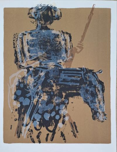 Paul Guiramand - Le soldat à cheval - Lithographie originale 2