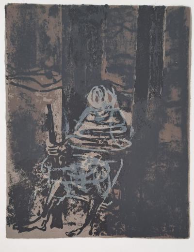 Paul Guiramand - L’homme au fusil - Lithographie originale 2