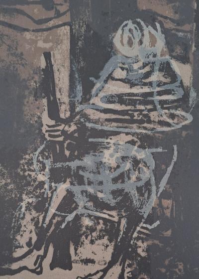 Paul Guiramand - L’homme au fusil - Lithographie originale 2