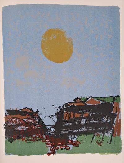 Paul Guiramand - Soleil jaune - Lithographie originale 2