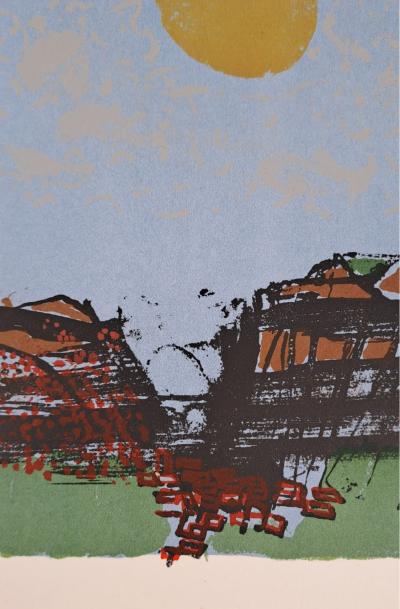 Paul Guiramand - Soleil jaune - Lithographie originale 2