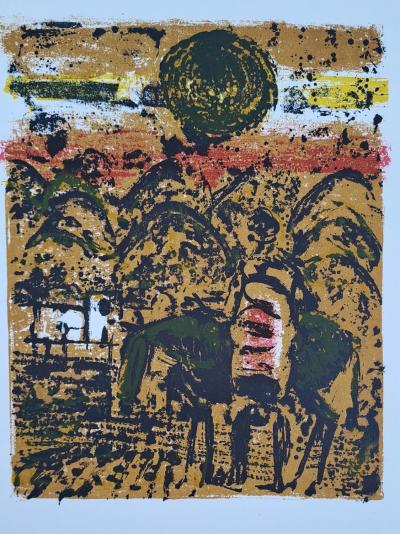 Paul Guiramand - Soleil vert - Lithographie originale 2