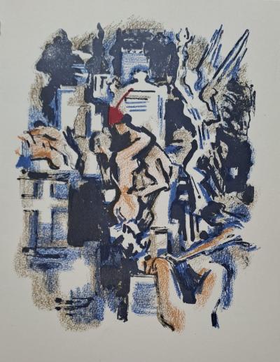 Alexandre Garbell - Champs de bataille - Lithographie originale 2