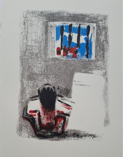 Alexandre Garbell - La cellule - Lithographie originale 2