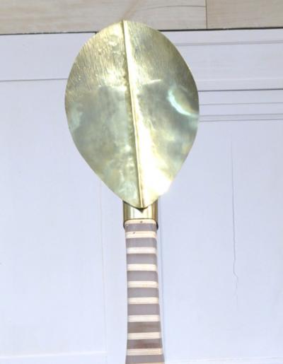 Stephane  Szendy, Grande Fierté, 2012,  sculpture Bois, altuglass, laiton, cuivre patiné acier 2