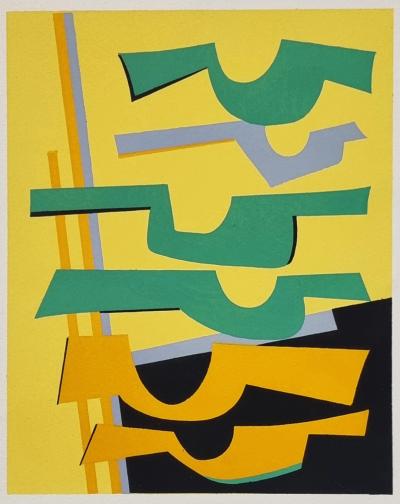 Alberto Magnelli (after), Composition, screen print, 1952 2