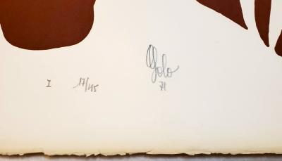 Golo (Guy Nadaud), Zèbre 3, lithographie signée, 1971 2