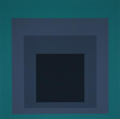 Josef ALBERS - Hommage au carré - Grisaille et patine, 1971 - Sérigraphie originale