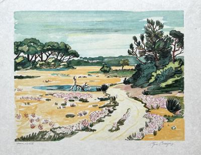 JP Capron - Vue de Venise, Lithographie - Art Moderne - Plazzart