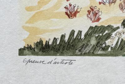 Yves Brayer - Landscape of Provence - Original lithograph signed in pencil 2