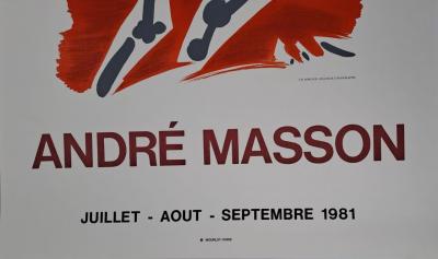 André Masson (d’après) - Sans titre - Affiche lithographique 2