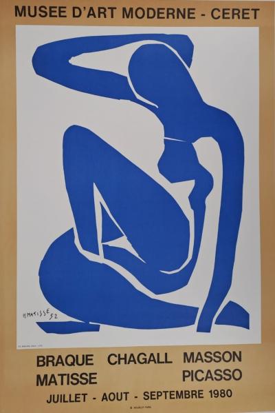 Henri MATISSE (d’après) - Nu bleu - Affiche lithographique 2