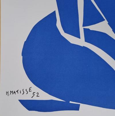 Henri MATISSE (d’après) - Nu bleu - Affiche lithographique 2
