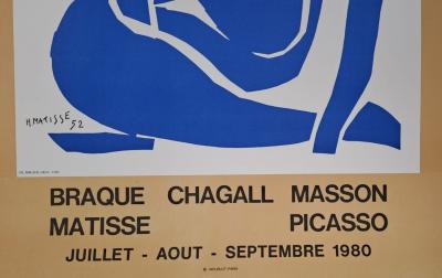 Henri MATISSE (d’après) - Nu bleu - Affiche lithographique 2
