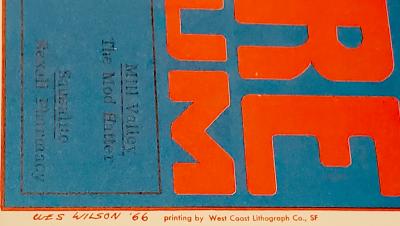 Wes Wilson, Sons of Champlin, lithographie, 1966 2