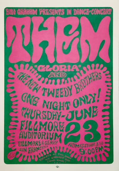 Wes Wilson, Fillmore : Gloria, lithographie, 1966 2