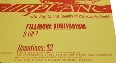 Bill Graham, Jefferson Airplane, lithographie, 1966 2