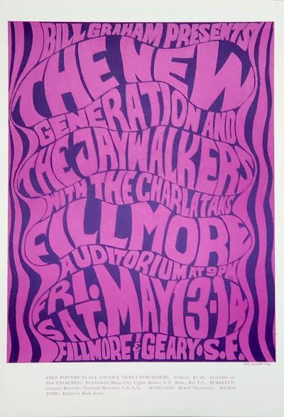 Wes Wilson, New Generation, lithographie, 1966 2